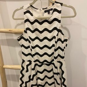 Chevron Zip up Dress